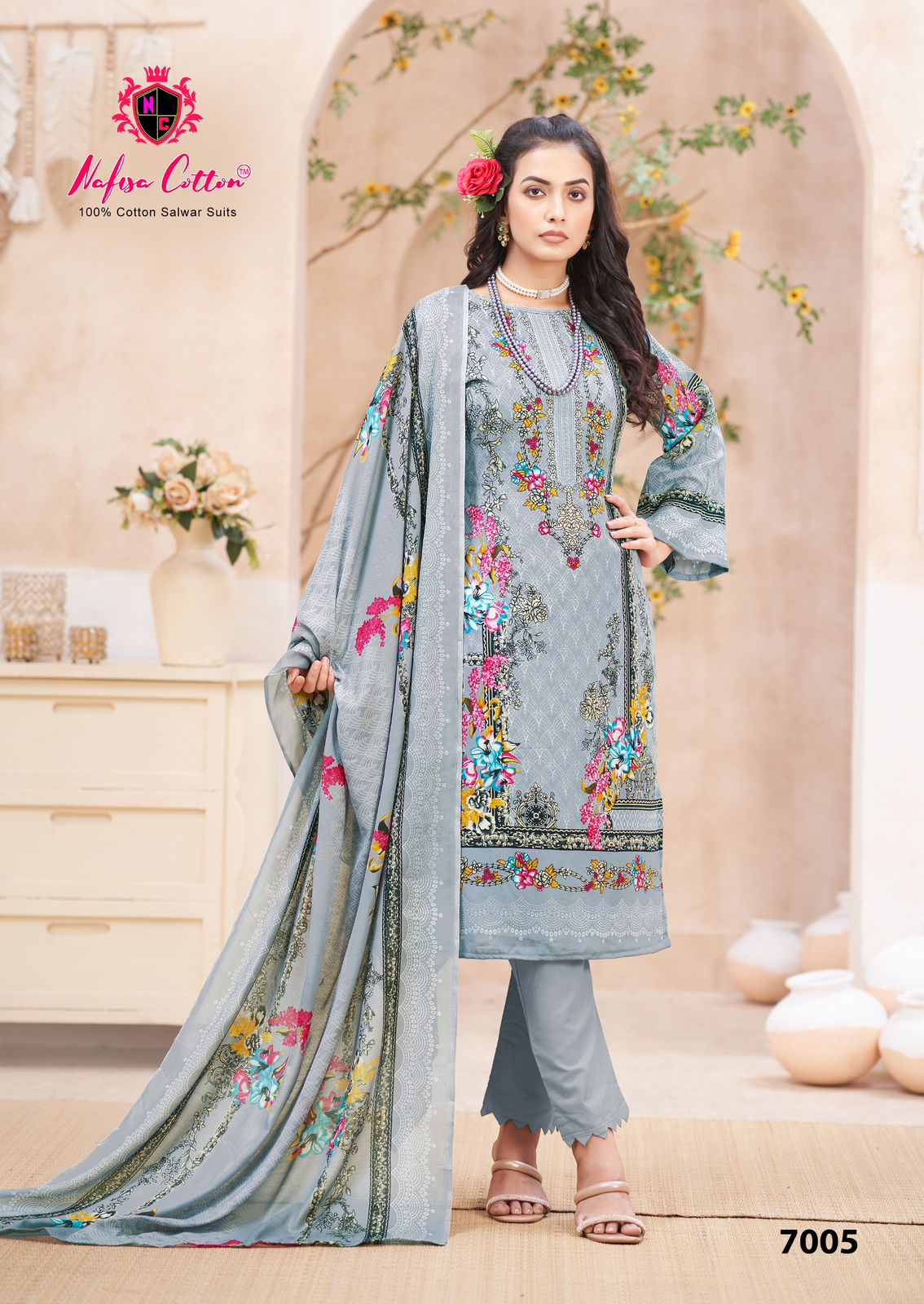 Mahera Vol 7 By Nafisa Karachi Cotton Dress Material Wholesale Price In Surat
